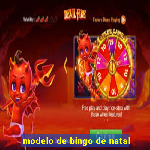 modelo de bingo de natal